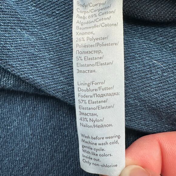 Spanx Leggings Womens Extra Large Blue Jean-ish Ankle Stretch Pullon Shaping - Picture 7 of 13